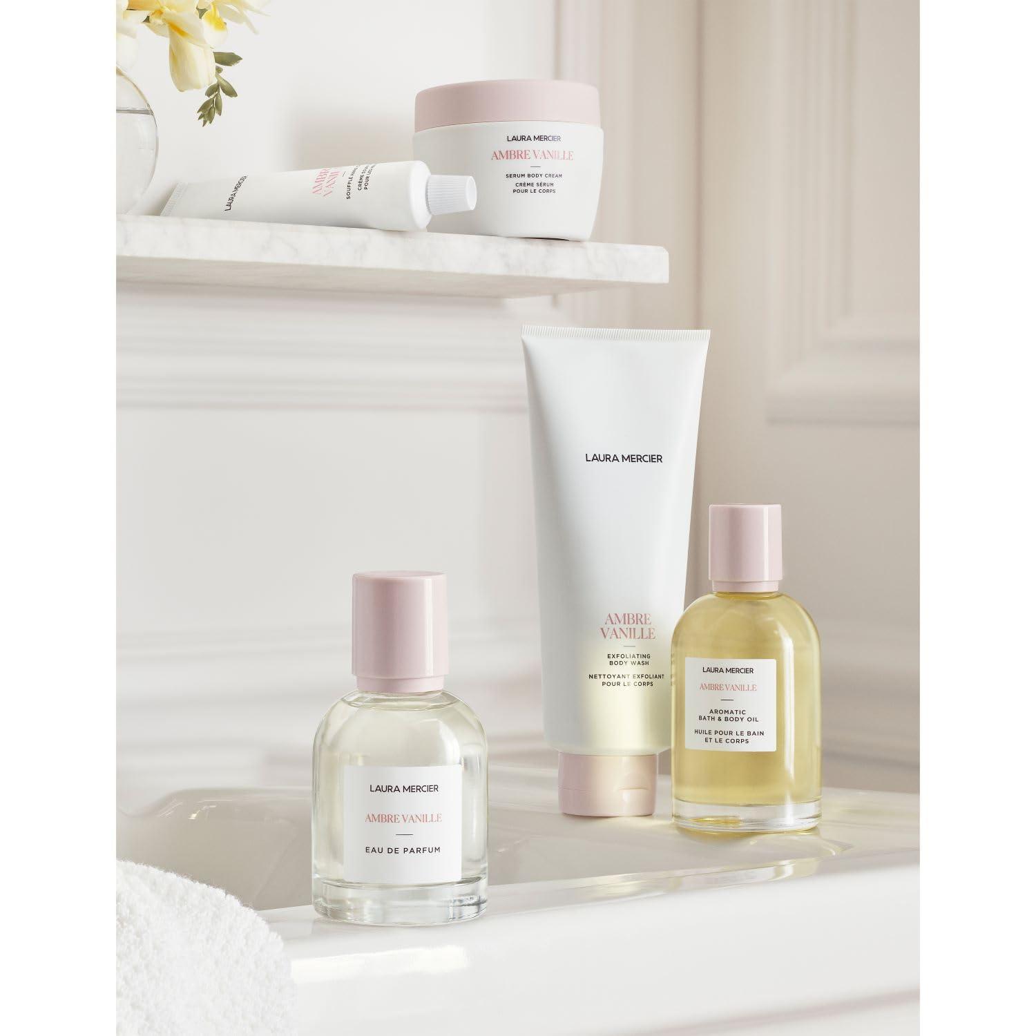 imageLaura Mercier Aromatic Bath ampamp Body Oil 48HR Hydration Smooths Softens and Brightens Skin LuxuriousAmbre Vanille