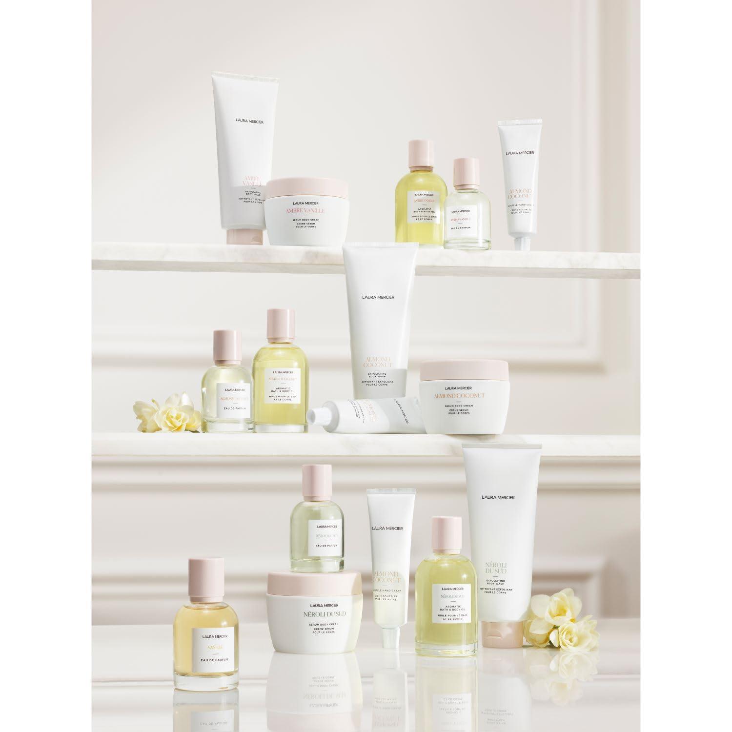 imageLaura Mercier Aromatic Bath ampamp Body Oil 48HR Hydration Smooths Softens and Brightens Skin LuxuriousAmbre Vanille
