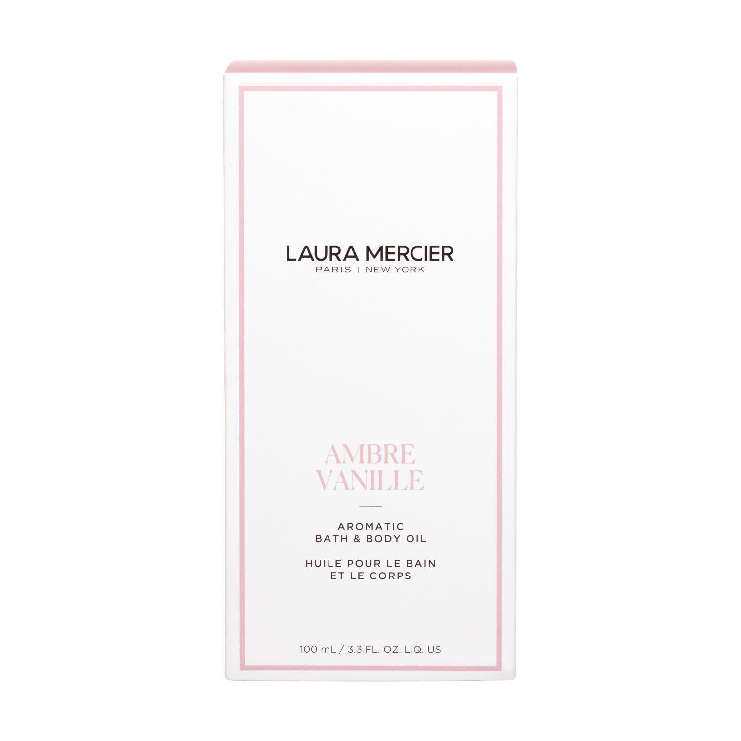 imageLaura Mercier Aromatic Bath ampamp Body Oil 48HR Hydration Smooths Softens and Brightens Skin LuxuriousAmbre Vanille
