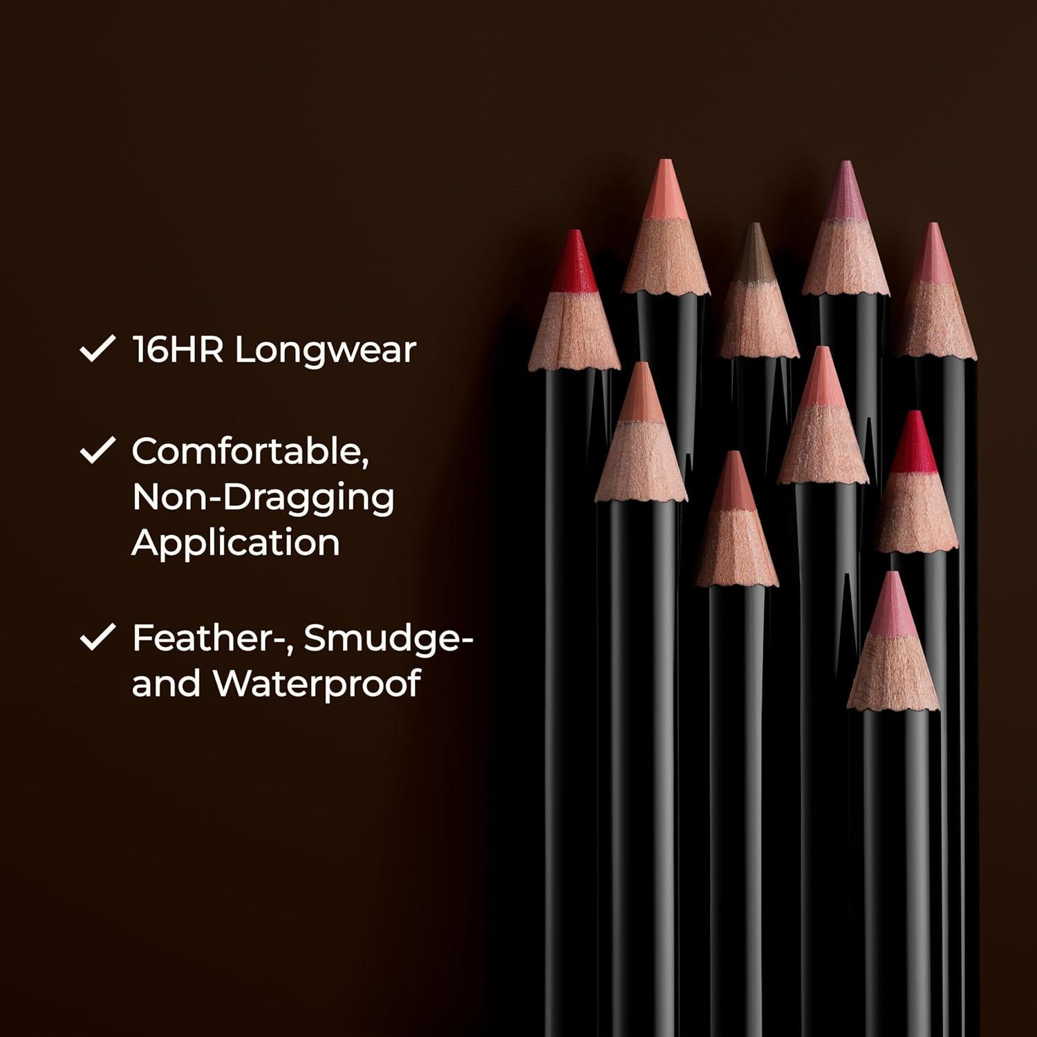 imageLaura Mercier Caviar Perfecting Lip Liner Pencil 16HR Longwear Comfortable NonDragging Application Feather and WaterProof Infused with French Hyaluronic Acid and Vitamin E04 Elegant Blush  Cool Nude Pink