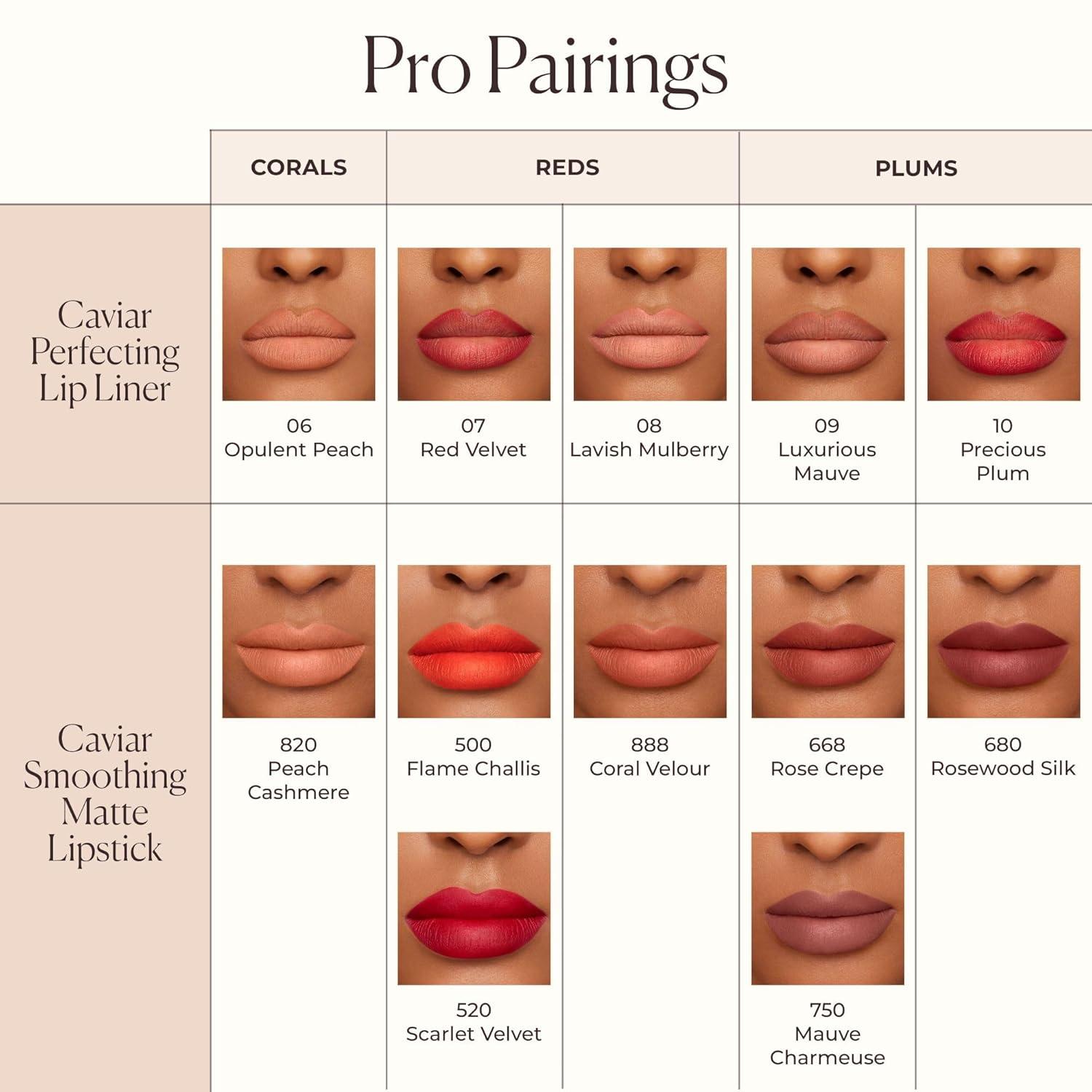 imageLaura Mercier Caviar Perfecting Lip Liner Pencil 16HR Longwear Comfortable NonDragging Application Feather and WaterProof Infused with French Hyaluronic Acid and Vitamin E08 Lavish Mulberry  Peachy Coral