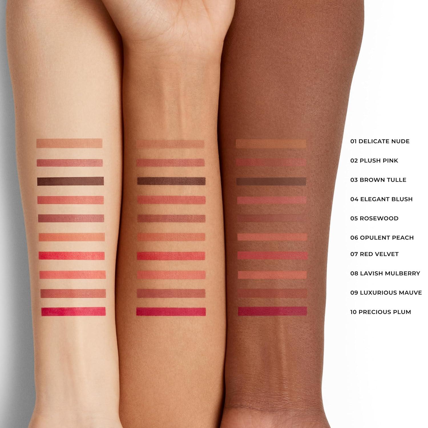 imageLaura Mercier Caviar Perfecting Lip Liner Pencil 16HR Longwear Comfortable NonDragging Application Feather and WaterProof Infused with French Hyaluronic Acid and Vitamin E09 Luxurious Mauve  Warm Dusty Mauve