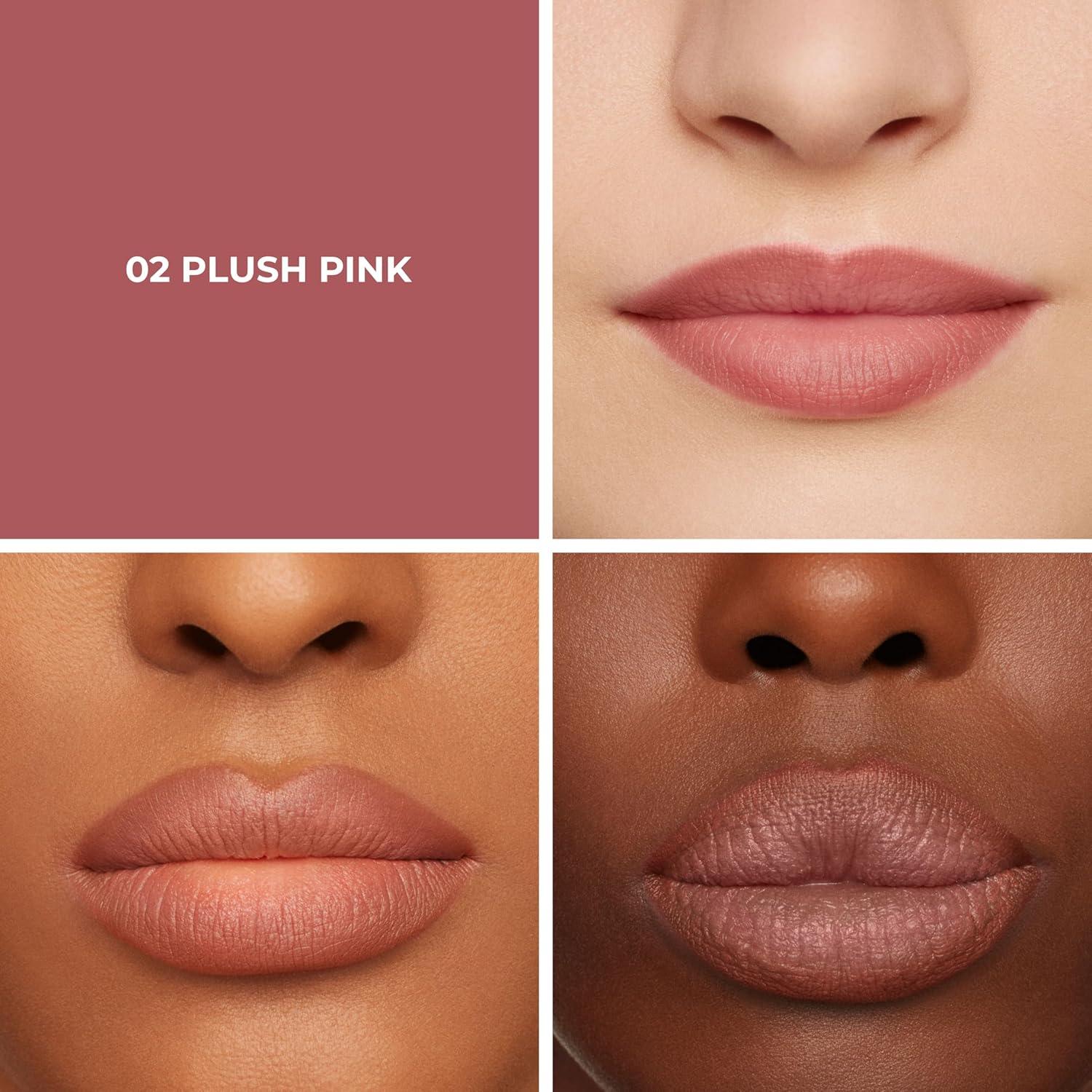 imageLaura Mercier Caviar Perfecting Lip Liner Pencil 16HR Longwear Comfortable NonDragging Application Feather and WaterProof Infused with French Hyaluronic Acid and Vitamin E02 Plush Pink  Deep Rosey Brown
