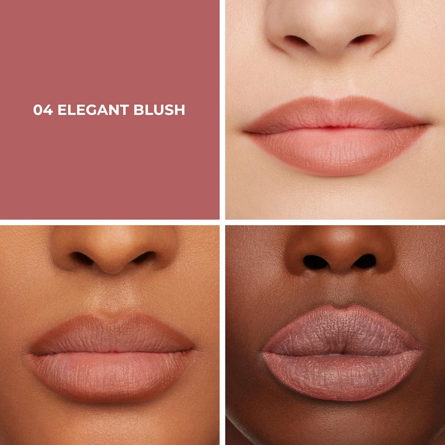 imageLaura Mercier Caviar Perfecting Lip Liner Pencil 16HR Longwear Comfortable NonDragging Application Feather and WaterProof Infused with French Hyaluronic Acid and Vitamin E04 Elegant Blush  Cool Nude Pink