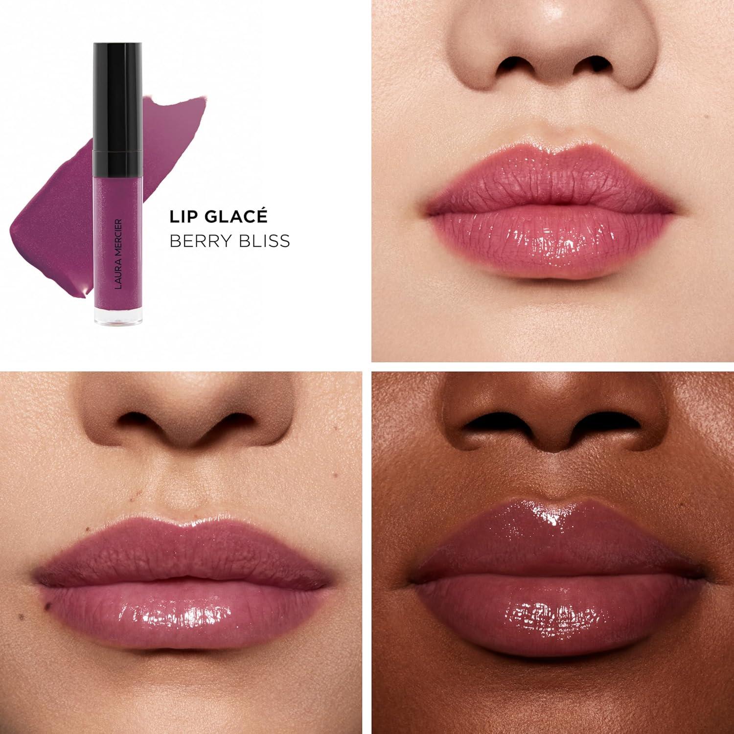 imageLaura Mercier Lip Glac Balm Gloss HighShine Finish 24HR Moisture Improves Hydration Smooth and Even Application Infused with Jojoba Oil210 Berry Bliss  Bright Berry