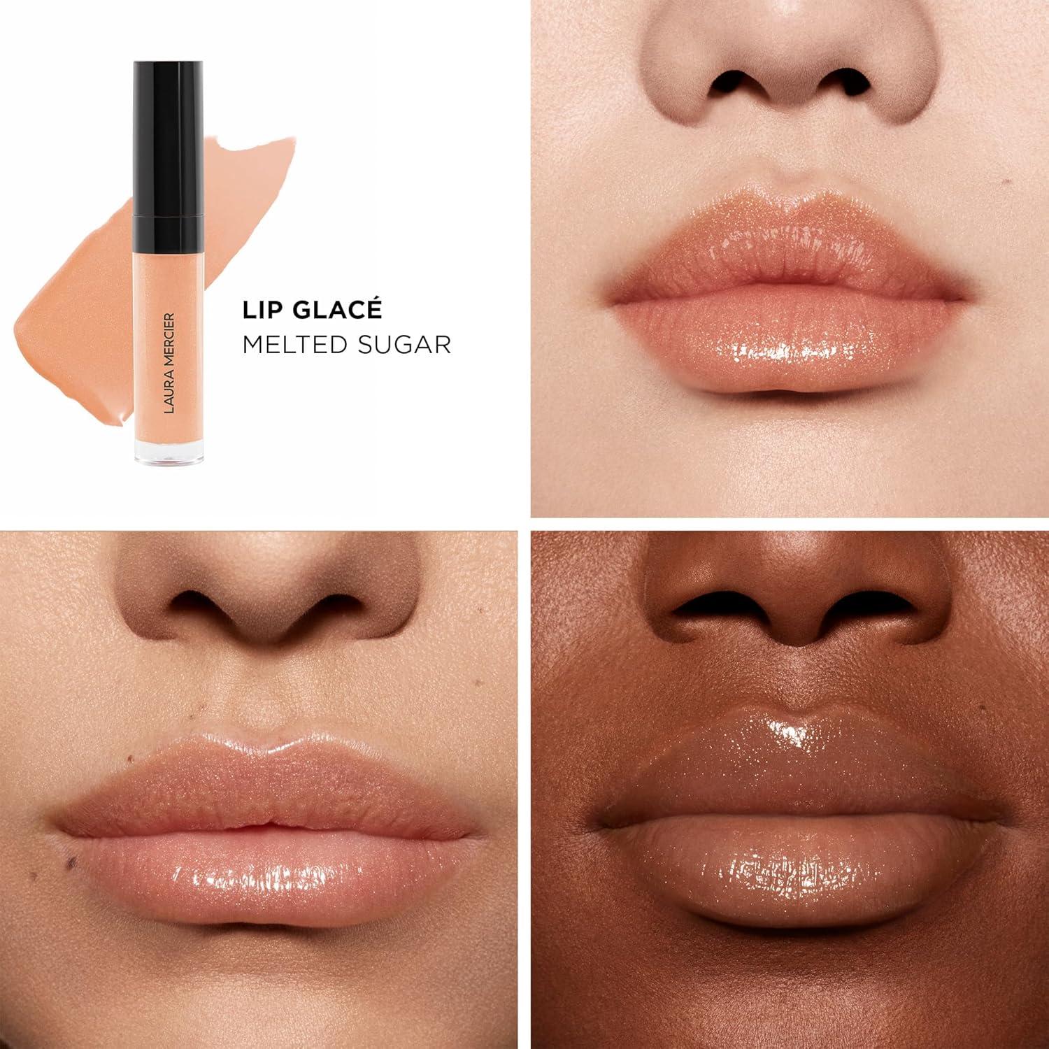 imageLaura Mercier Lip Glac Balm Gloss HighShine Finish 24HR Moisture Improves Hydration Smooth and Even Application Infused with Jojoba Oil310 Melted Sugar  Soft Coral