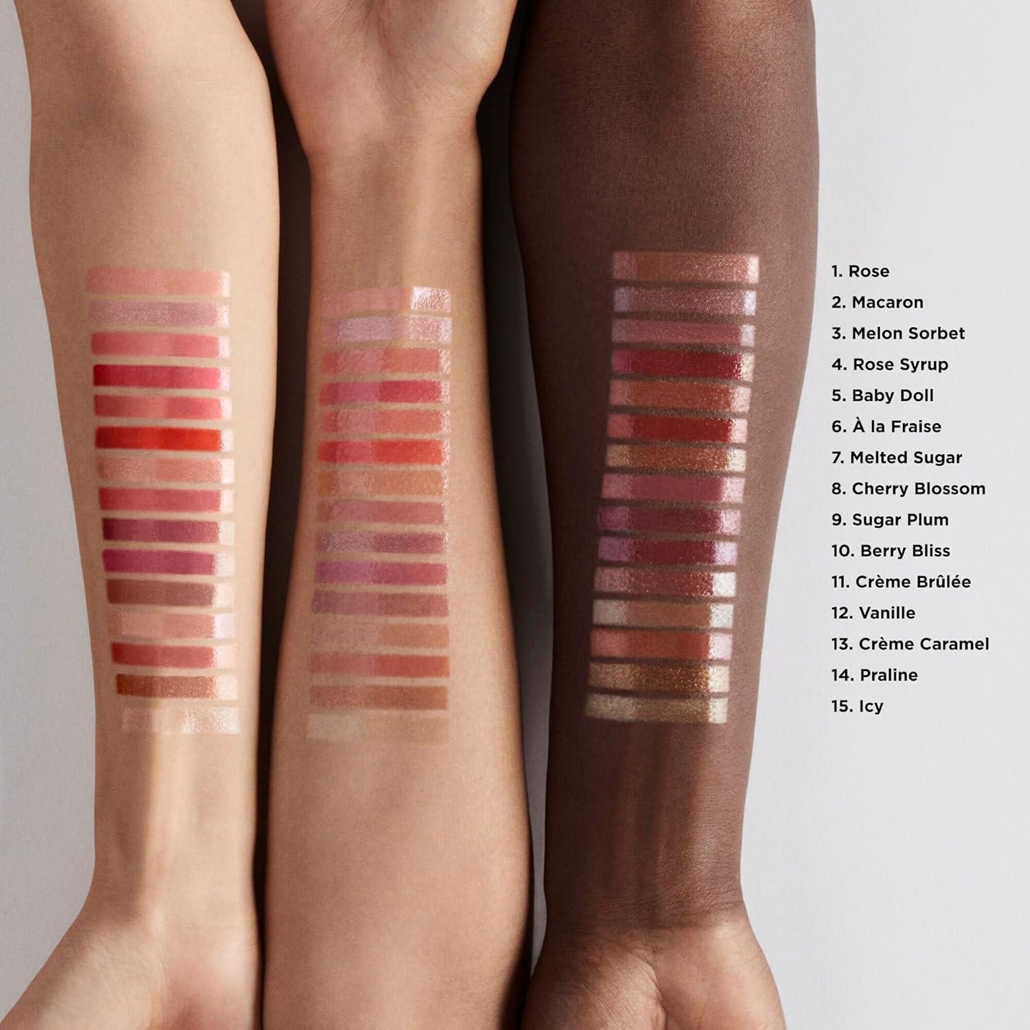 imageLaura Mercier Lip Glac Balm Gloss HighShine Finish 24HR Moisture Improves Hydration Smooth and Even Application Infused with Jojoba Oil35 Crme Brle  Mauve Nude With Hidden Gold Pearl