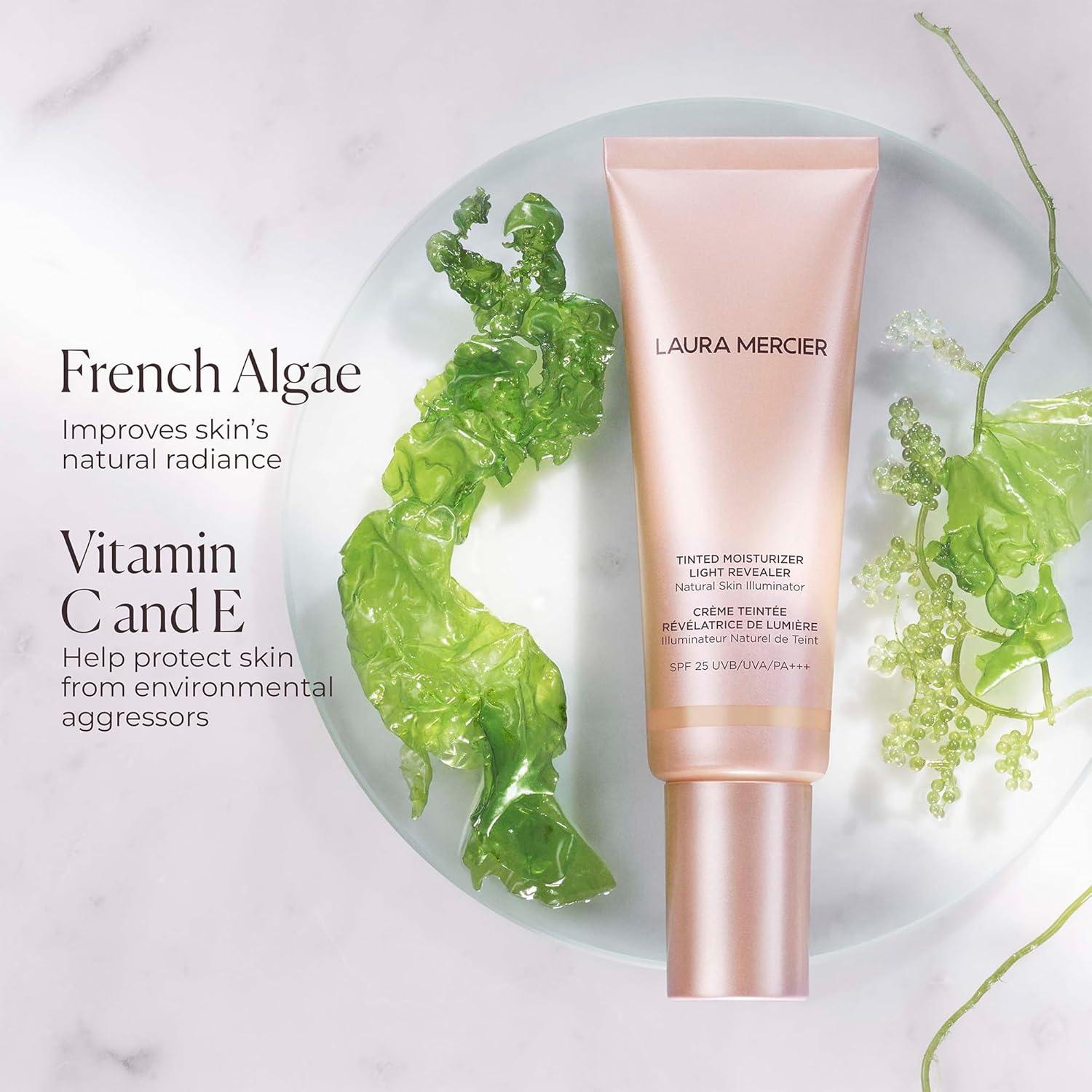 imageLaura Mercier Tinted Moisturizer Light Revealer Natural Skin Illuminator with SPF 25 All Day Hydration UltraSheer Coverage Luminous ampamp Radiant Finish Skin Tint0N1 Petal  very fair neutral 01