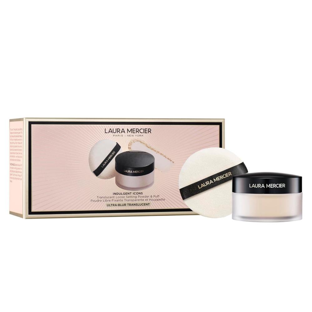 imageLaura Mercier Translucent Loose TalcFree Setting Powder UltraBlur Hyaluronic Acid Infused Natural ampamp Blurring Finish Long Lasting 4 Shades Holiday Gift SetTranslucent Set Velour Puff Included