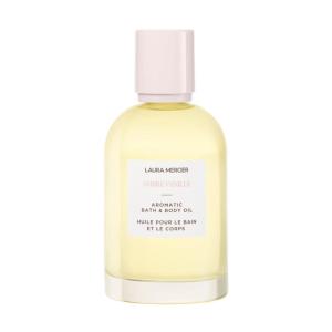 Laura Mercier Aromatic Bath & Body Oil, 48HR Hydration, Smooths, Softens and Brightens Skin, Luxurious(Ambre Vanille)