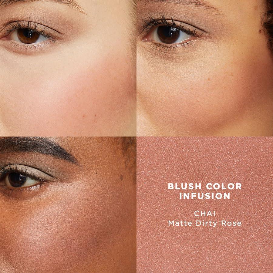 imageLaura Mercier Blush Color Infusion Sheer Pressed Powder Blush for Cheeks Buildable Formula 10HR Wear Long Lasting Color Matte and Shimmer FinishesChai  Matte Dirty Rose