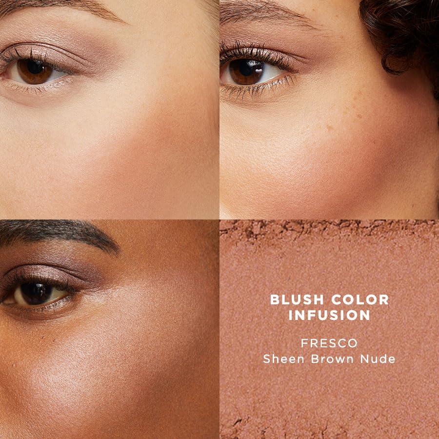 imageLaura Mercier Blush Color Infusion Sheer Pressed Powder Blush for Cheeks Buildable Formula 10HR Wear Long Lasting Color Matte and Shimmer FinishesFresco  Sheen Brown Nude