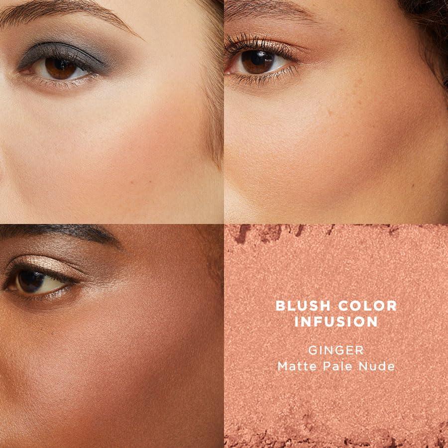 imageLaura Mercier Blush Color Infusion Sheer Pressed Powder Blush for Cheeks Buildable Formula 10HR Wear Long Lasting Color Matte and Shimmer FinishesGinger  Matte Pale Nude