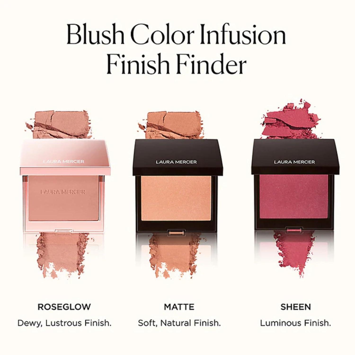 imageLaura Mercier Blush Color Infusion Sheer Pressed Powder Blush for Cheeks Buildable Formula 10HR Wear Long Lasting Color Matte and Shimmer FinishesPeach Shimmer  Shimmer Pale Nude