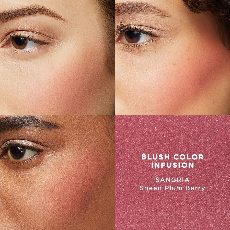 imageLaura Mercier Blush Color Infusion Sheer Pressed Powder Blush for Cheeks Buildable Formula 10HR Wear Long Lasting Color Matte and Shimmer FinishesSangria  Sheen Plum Berry