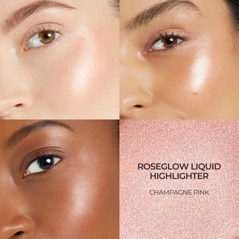 imageLaura Mercier RoseGlow Liquid Highlighter Rosy Highlighting Liquid Radiant Luminous ampamp Soft Focus Finish Unique Pearl Blend For All Skin Tones Champagne PinkChampagne Pink