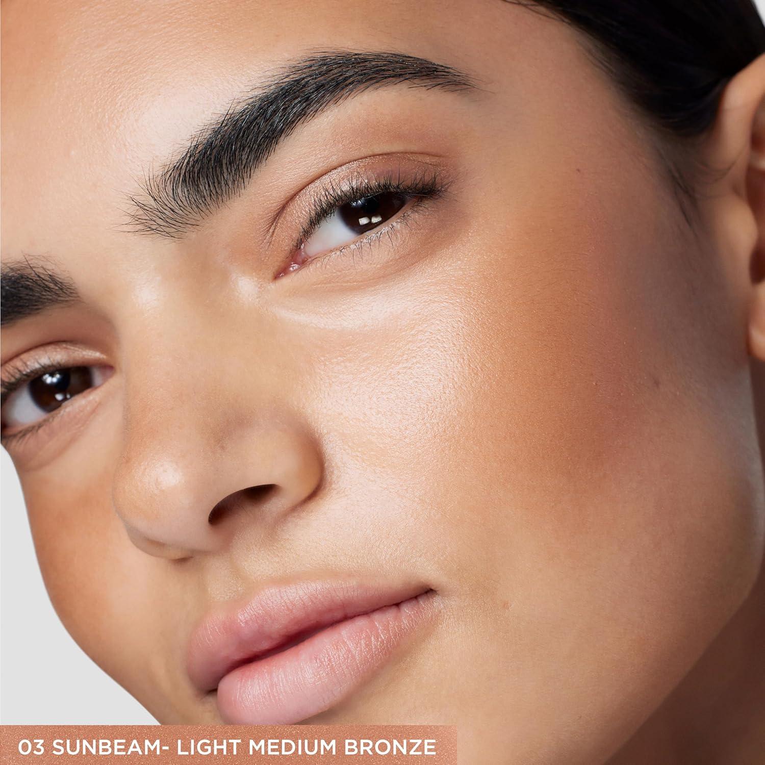 imageLaura Mercier Tinted Moisturizer Bronzer Long Lasting Sheer Cream Bronzer Weightless Buildable Coverage 12 HR Hydrating Wear NonComedogenic 6 Shades for All Skin Tones03 Sunbeam  Light Medium Bronze