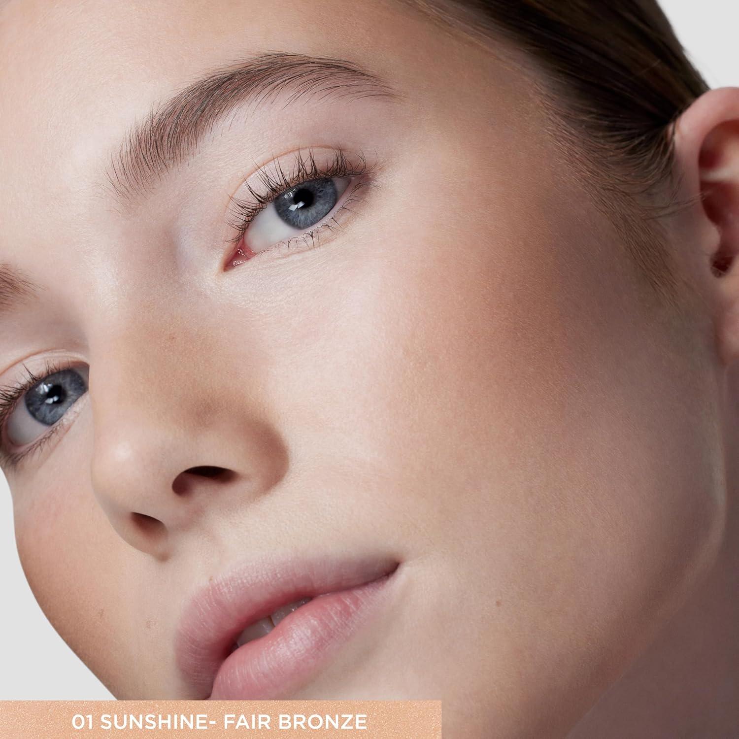 imageLaura Mercier Tinted Moisturizer Bronzer Long Lasting Sheer Cream Bronzer Weightless Buildable Coverage 12 HR Hydrating Wear NonComedogenic 6 Shades for All Skin Tones01 Sunshine  Fair Bronze