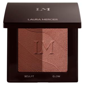 Laura Mercier Bronze Color Infusion, 12HR Long Wear, Talc-Free Bronzer Powder, Skin-Smoothing, Lightweight and Breathable, Natural Glow, Duo with Matte and Luminous Finishes(50 Sainte-Martin)