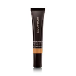 Laura Mercier Tinted Moisturizer Blurred Matte with SPF 30: 24HR+ Shine Control and Blurring, Long Lasting, Sheer to Light, Buildable Coverage, Blurs the Look of Pores, Skin Tint(4N Teak – Medium with neutral undertones)