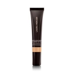 Laura Mercier Tinted Moisturizer Blurred Matte with SPF 30: 24HR+ Shine Control and Blurring, Long Lasting, Sheer to Light, Buildable Coverage, Blurs the Look of Pores, Skin Tint(3N Sand – Light Medium with neutral undertones)