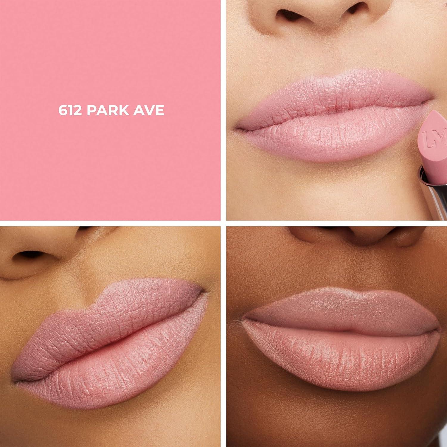 imageLaura Mercier Caviar Hydra Crme Lipstick 16HR Hydration and Lip Barrier Repair All Day Wear Plumping Smudge ampamp Fadeproof Creamy Satin Finish Infused with Hyaluronic Acid612 Park Ave  Nude Pink