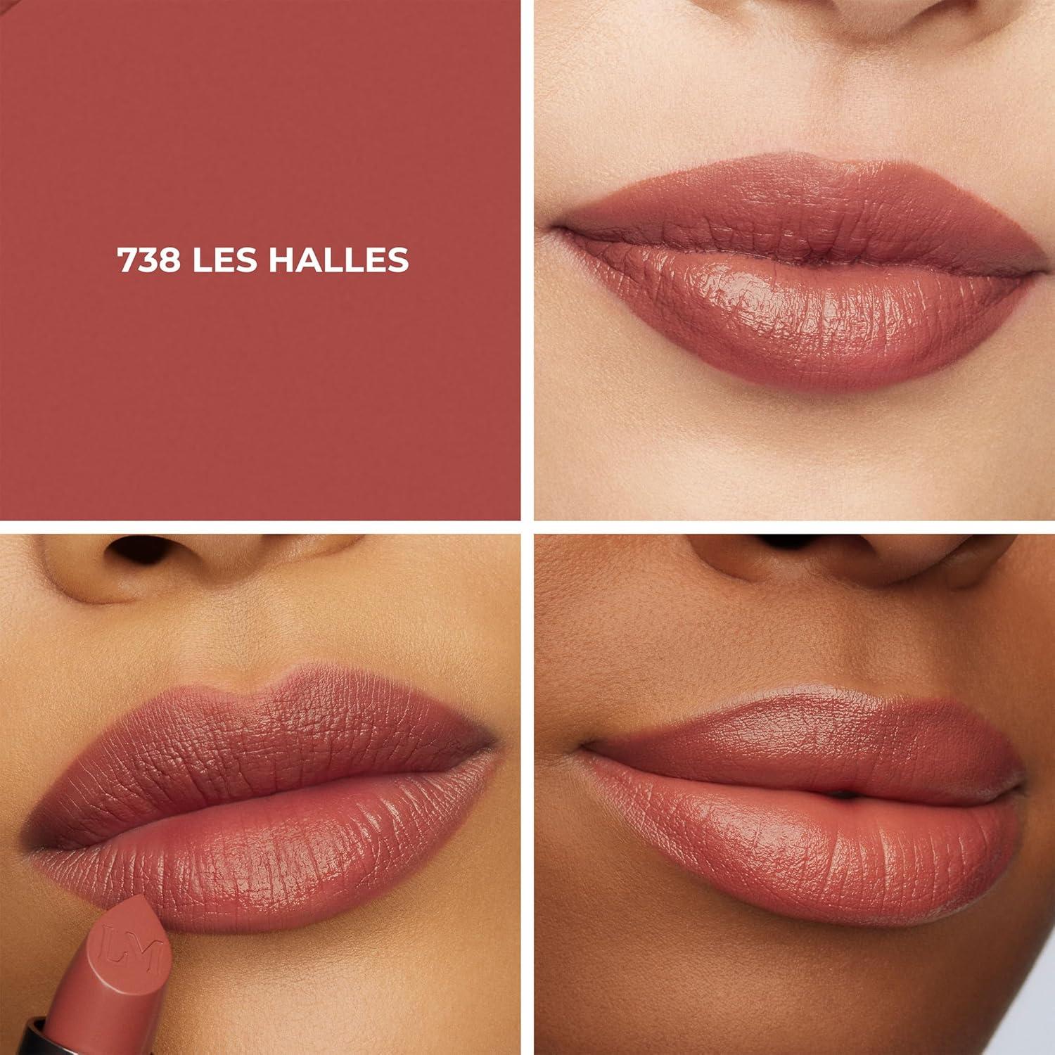 imageLaura Mercier Caviar Hydra Crme Lipstick 16HR Hydration and Lip Barrier Repair All Day Wear Plumping Smudge ampamp Fadeproof Creamy Satin Finish Infused with Hyaluronic Acid738 Les Halles  Beige Cinnamon