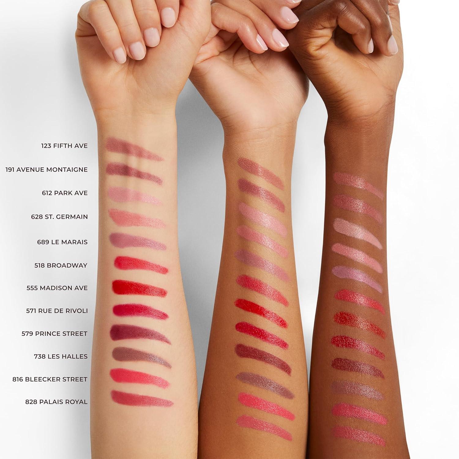 imageLaura Mercier Caviar Hydra Crme Lipstick 16HR Hydration and Lip Barrier Repair All Day Wear Plumping Smudge ampamp Fadeproof Creamy Satin Finish Infused with Hyaluronic Acid628 St Germain  Tawny Rose