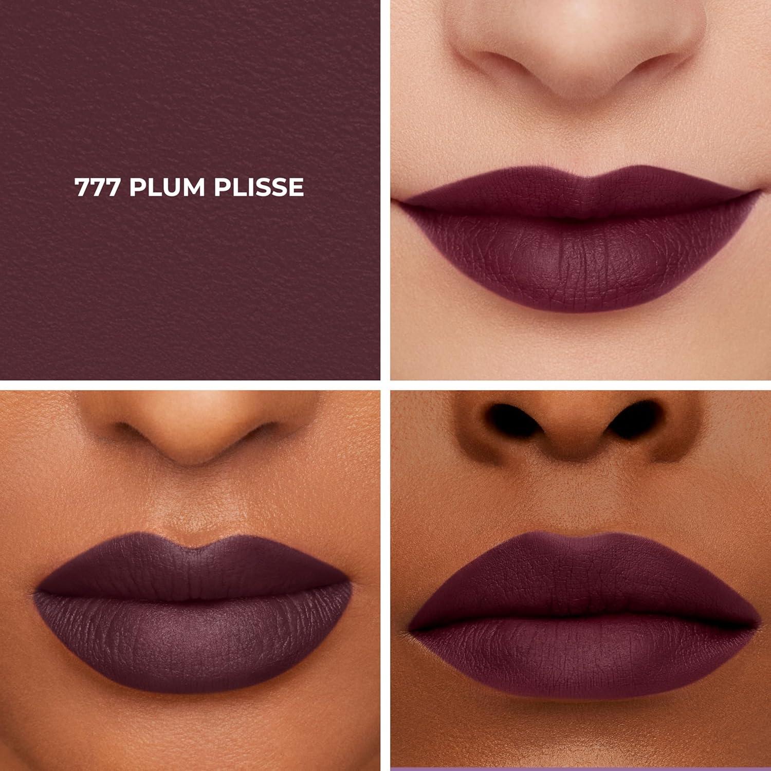 imageLaura Mercier Caviar Smoothing Matte Lipstick 16HR Hydration Long Lasting Wear High Impact Color Smudge ampamp TransferProof Hyaluronic Acid and Vitamin E Infused777 Plum Plisse