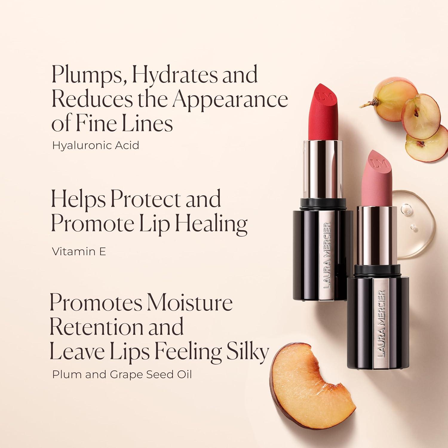 imageLaura Mercier Caviar Smoothing Matte Lipstick 16HR Hydration Long Lasting Wear High Impact Color Smudge ampamp TransferProof Hyaluronic Acid and Vitamin E Infused198 Brown Suede  Dirty Rose