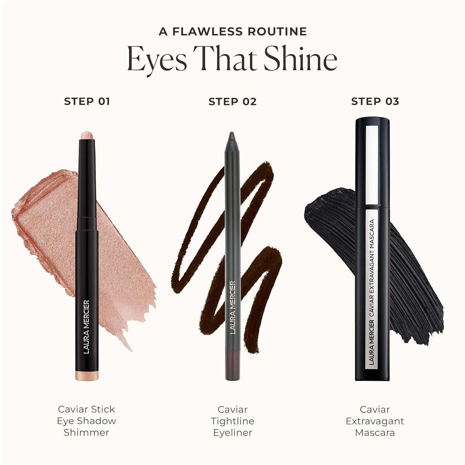 imageLaura Mercier Caviar Stick Cream Eyeshadow Shimmer and Matte Finishes 24HR Wear Long Lasting Rich Color Easily Blendable and Buildable Waterproof Hyaluronic Acid InfusedShimmer Celestial Noir  Grey metallic