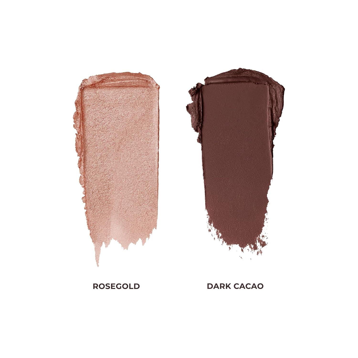 imageLaura Mercier Caviar Stick Cream Eyeshadow Shimmer and Matte Finishes 24HR Wear Long Lasting Rich Color Easily Blendable and Buildable Waterproof Hyaluronic Acid InfusedShimmer Rosegold and Matte Dark Cacao