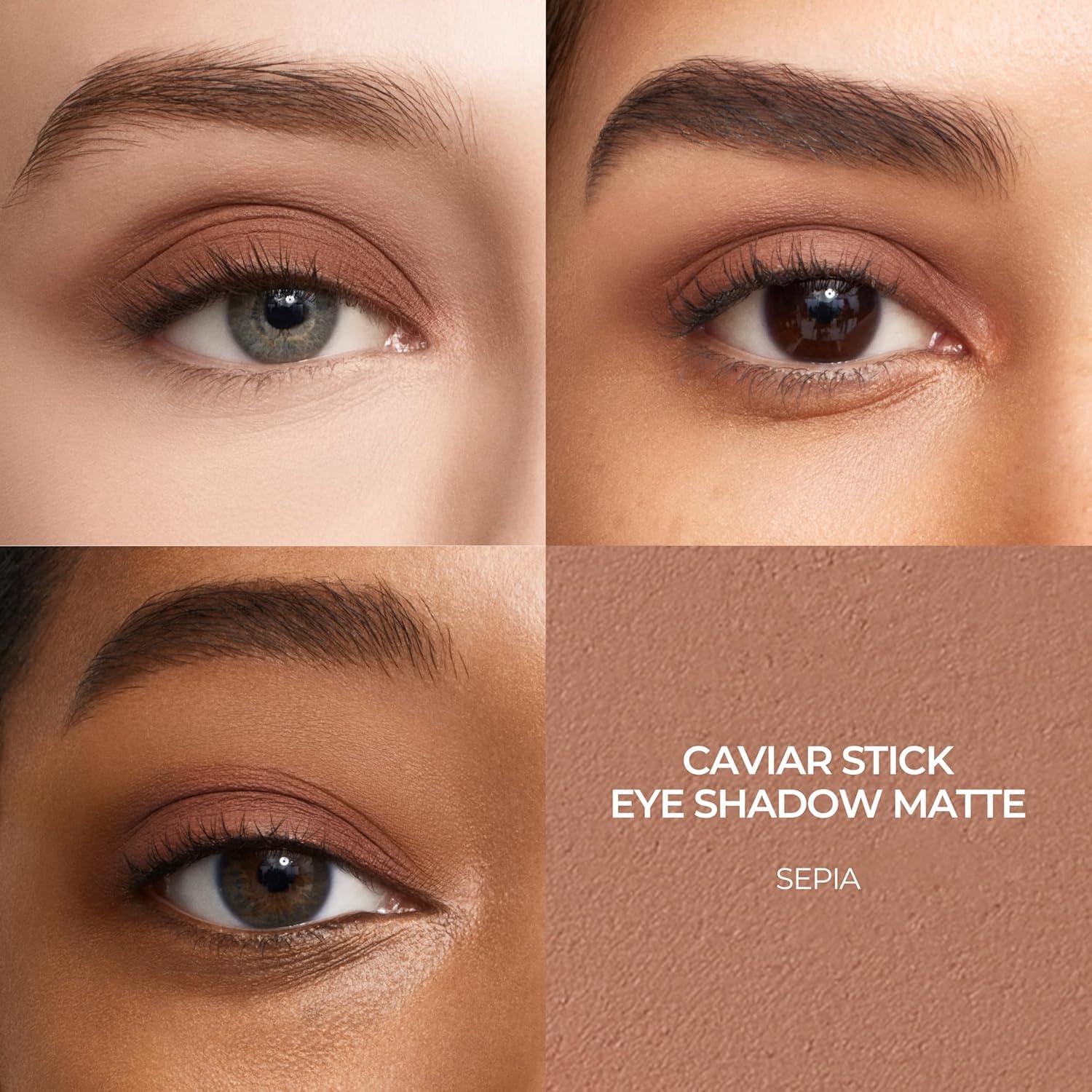 imageLaura Mercier Caviar Stick Cream Eyeshadow Shimmer and Matte Finishes 24HR Wear Long Lasting Rich Color Easily Blendable and Buildable Waterproof Hyaluronic Acid InfusedMatte Sepia  Warm Medium Brown