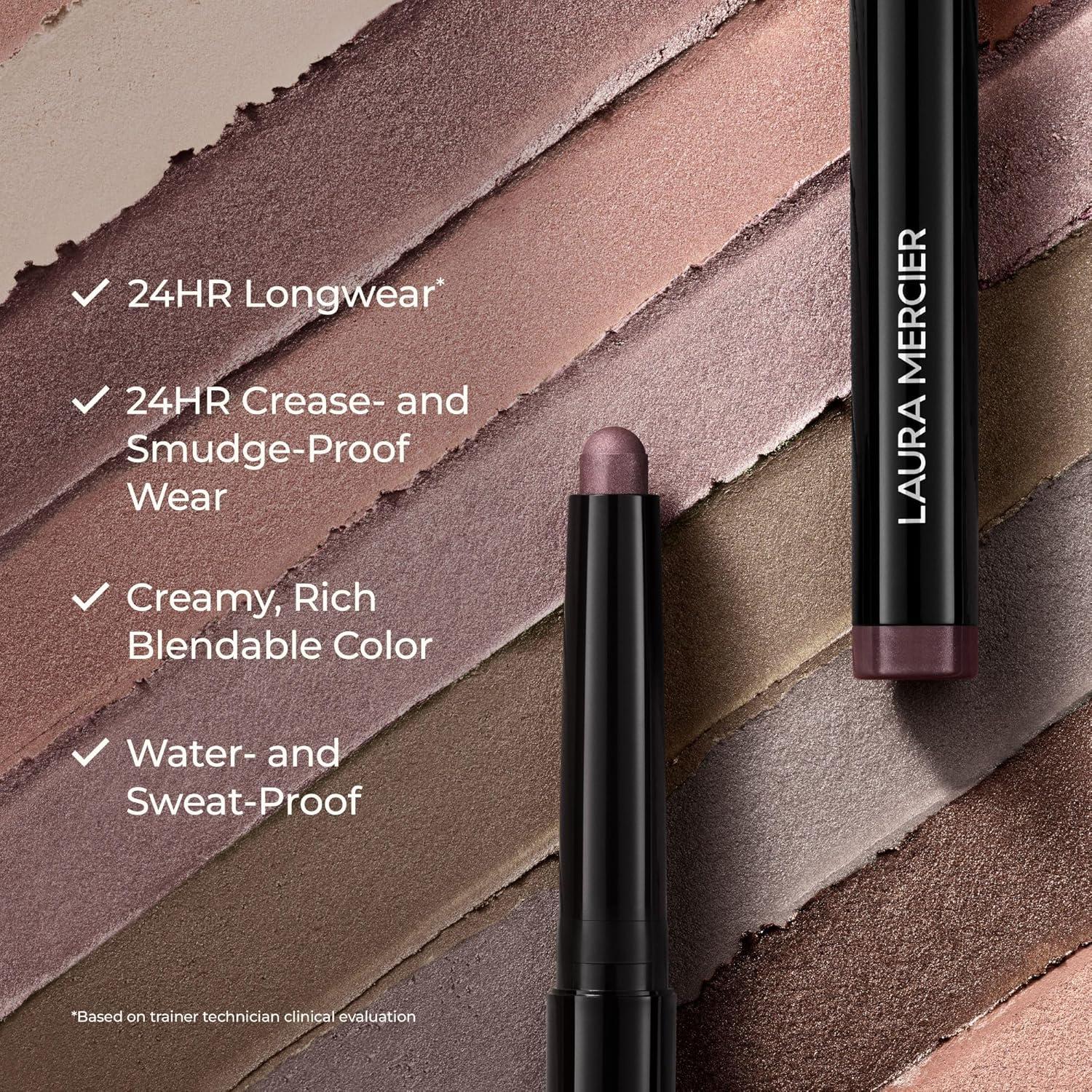 imageLaura Mercier Caviar Stick Cream Eyeshadow Shimmer and Matte Finishes 24HR Wear Long Lasting Rich Color Easily Blendable and Buildable Waterproof Hyaluronic Acid InfusedShimmer Modern Rose  Roseglow dusty rosy pink