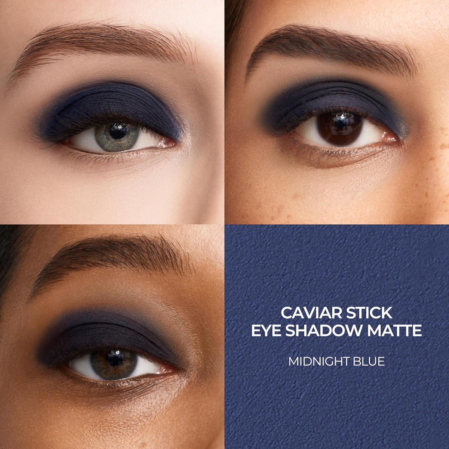 imageLaura Mercier Caviar Stick Cream Eyeshadow Shimmer and Matte Finishes 24HR Wear Long Lasting Rich Color Easily Blendable and Buildable Waterproof Hyaluronic Acid InfusedMatte Midnight Blue  Navy Blue
