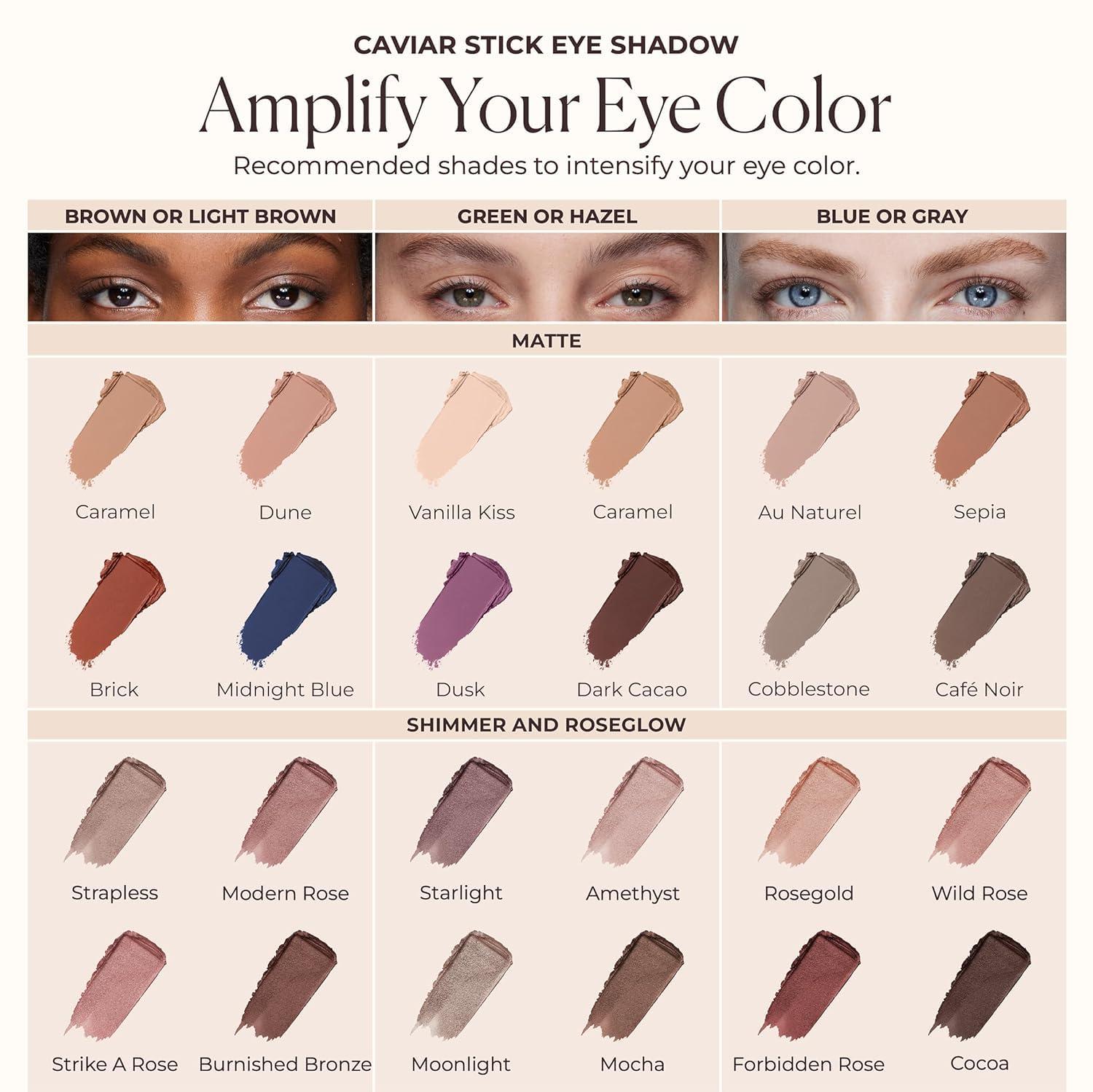 imageLaura Mercier Caviar Stick Cream Eyeshadow Shimmer and Matte Finishes 24HR Wear Long Lasting Rich Color Easily Blendable and Buildable Waterproof Hyaluronic Acid InfusedShimmer Celestial Noir  Grey metallic