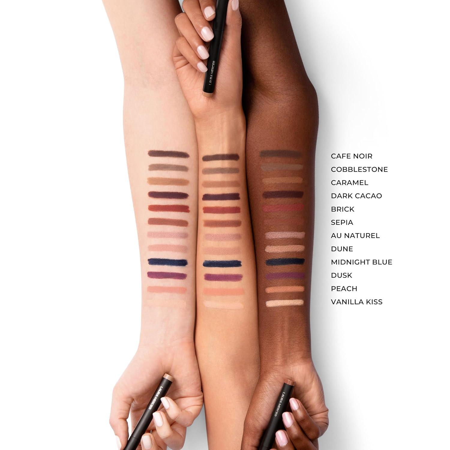 imageLaura Mercier Caviar Stick Cream Eyeshadow Shimmer and Matte Finishes 24HR Wear Long Lasting Rich Color Easily Blendable and Buildable Waterproof Hyaluronic Acid InfusedMatte Dark Cacao  Dark Red Brown