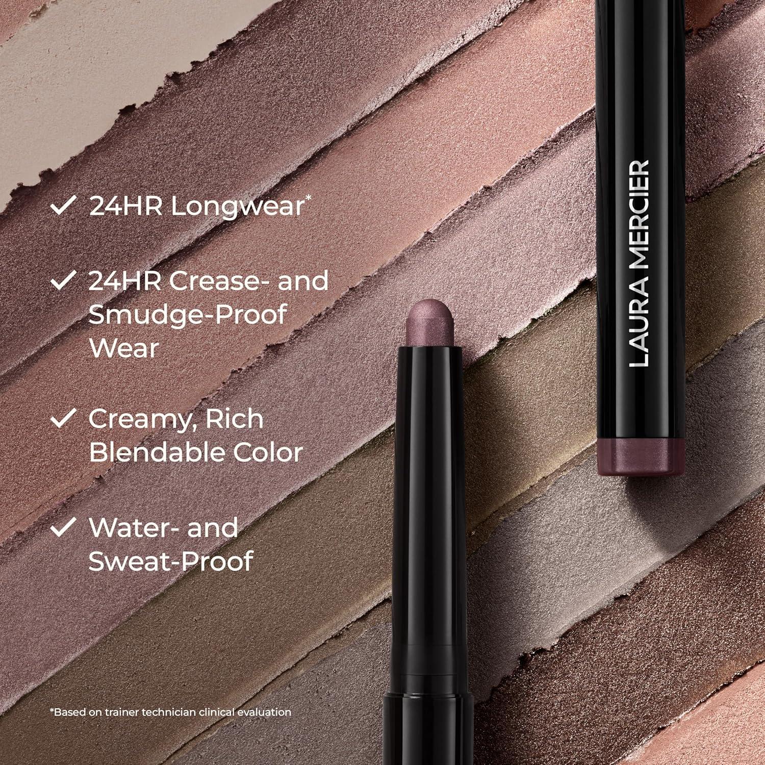 imageLaura Mercier Caviar Stick Cream Eyeshadow Shimmer and Matte Finishes 24HR Wear Long Lasting Rich Color Easily Blendable and Buildable Waterproof Hyaluronic Acid InfusedShimmer Amethyst  Soft mauve with hidden pearl