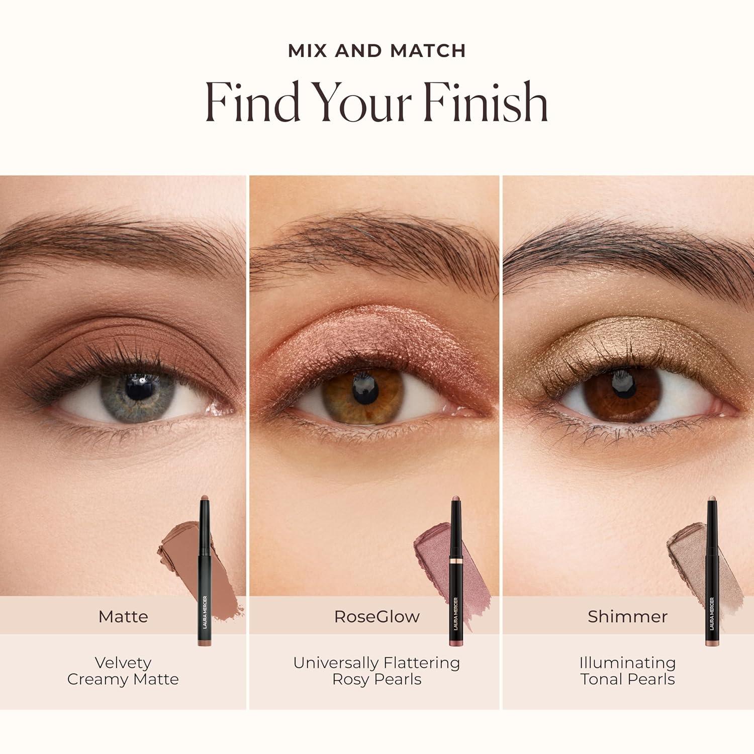 imageLaura Mercier Caviar Stick Cream Eyeshadow Shimmer and Matte Finishes 24HR Wear Long Lasting Rich Color Easily Blendable and Buildable Waterproof Hyaluronic Acid InfusedShimmer Amethyst  Soft mauve with hidden pearl