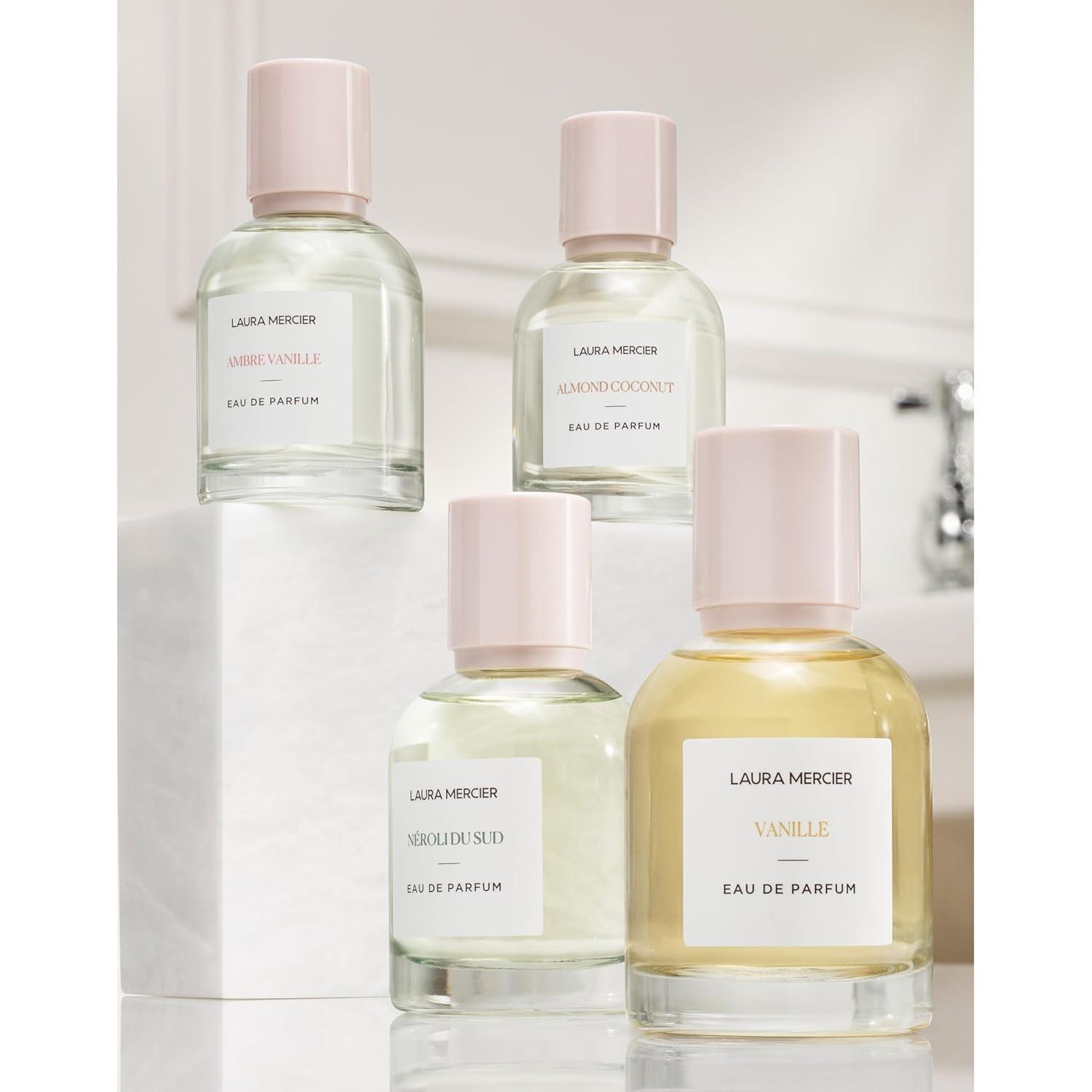 imageLaura Mercier Eau de Parfum Long Lasting Perfume for Women Elegant and Sophisticated Fragrances French Inspired Scents Ambre Vanille Almond Coconut Vanilla and Nroli du SudAmbre Vanille