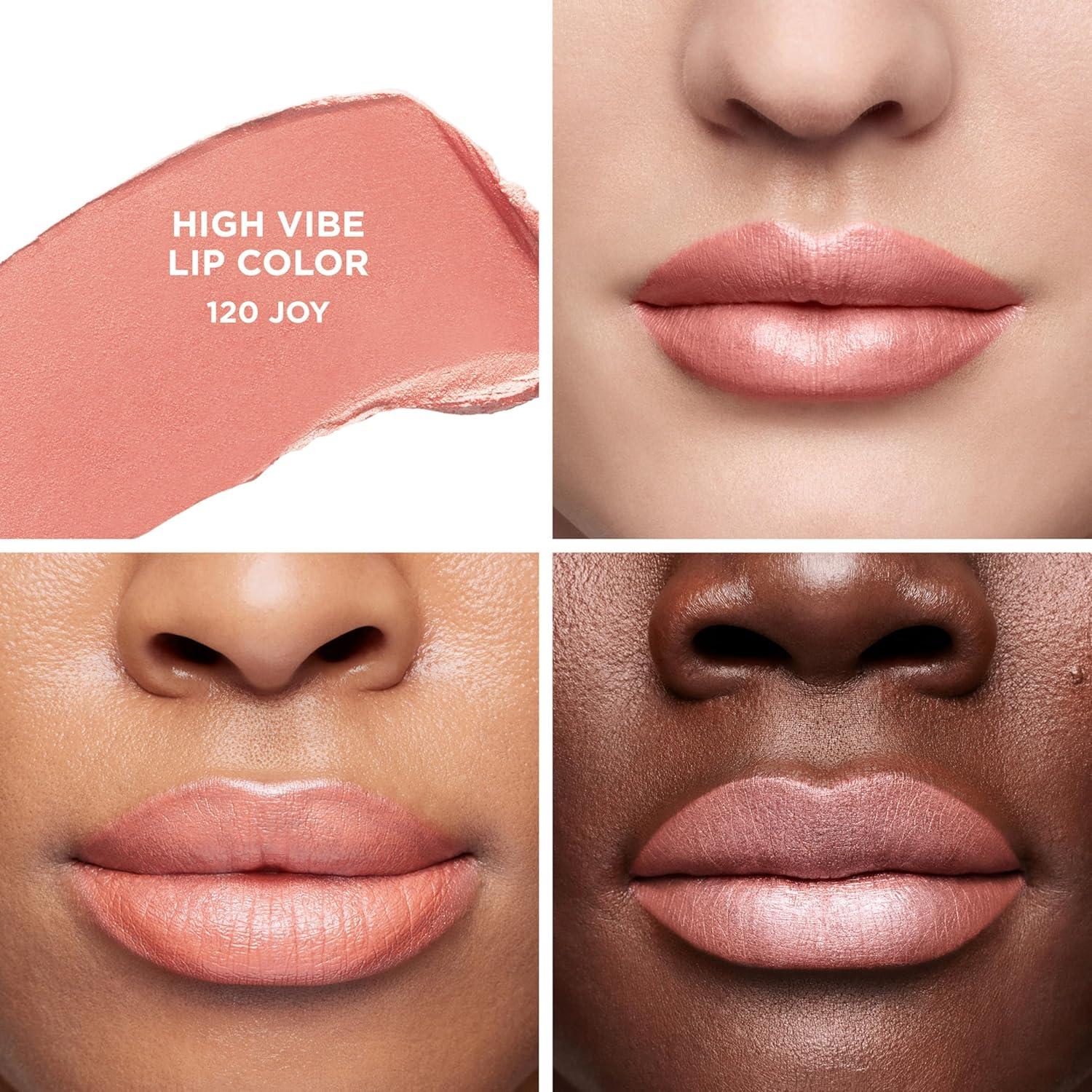 imageLaura Mercier High Vibe Lip Color 6HR Long Lasting Lipstick Lightweight and Comfortable Smooth Wear NonDrying Hydrating Luminous Shine120 Joy  Pale Rose