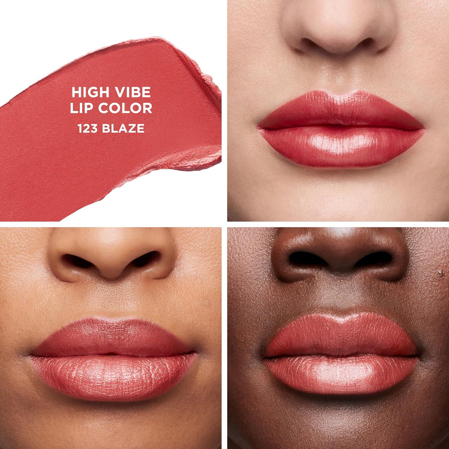 imageLaura Mercier High Vibe Lip Color 6HR Long Lasting Lipstick Lightweight and Comfortable Smooth Wear NonDrying Hydrating Luminous Shine123 Blaze  Warm Pink