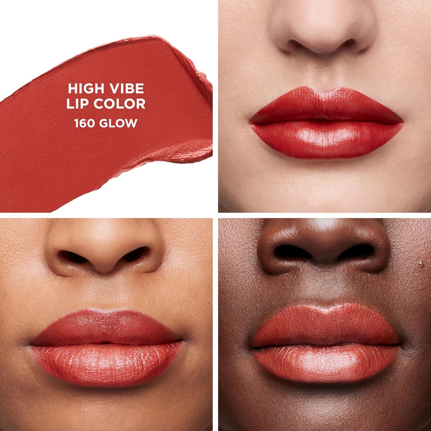 imageLaura Mercier High Vibe Lip Color 6HR Long Lasting Lipstick Lightweight and Comfortable Smooth Wear NonDrying Hydrating Luminous Shine160 Glow  Mid Tone Coral