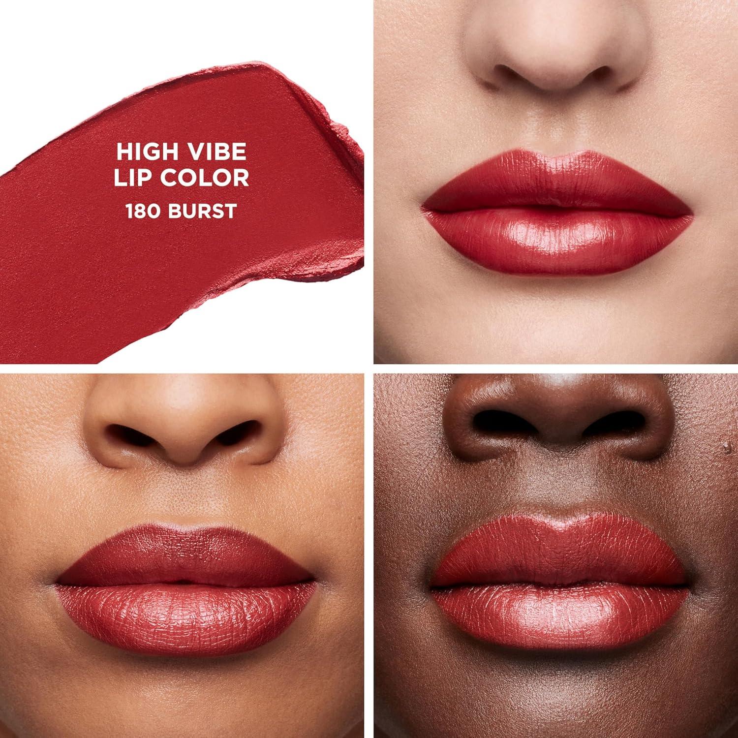 imageLaura Mercier High Vibe Lip Color 6HR Long Lasting Lipstick Lightweight and Comfortable Smooth Wear NonDrying Hydrating Luminous Shine180 Burst  Vivid Burgundy