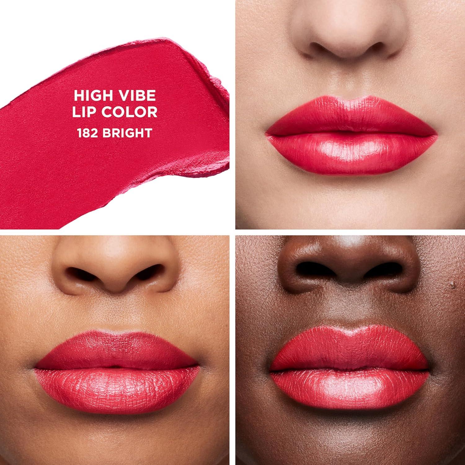 imageLaura Mercier High Vibe Lip Color 6HR Long Lasting Lipstick Lightweight and Comfortable Smooth Wear NonDrying Hydrating Luminous Shine182 Bright