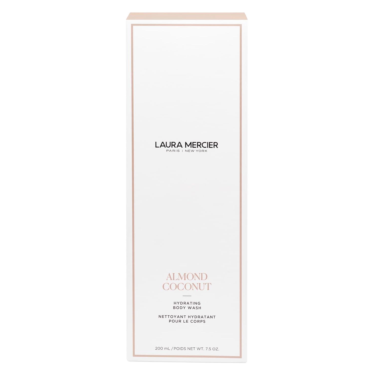 imageLaura Mercier Hydrating Body Wash Foaming Daily Body Cleanser Up to 10HR Hydration Softens and Smooths Skin NonDrying Formula Creamy Gel TextureAlmond Coconut