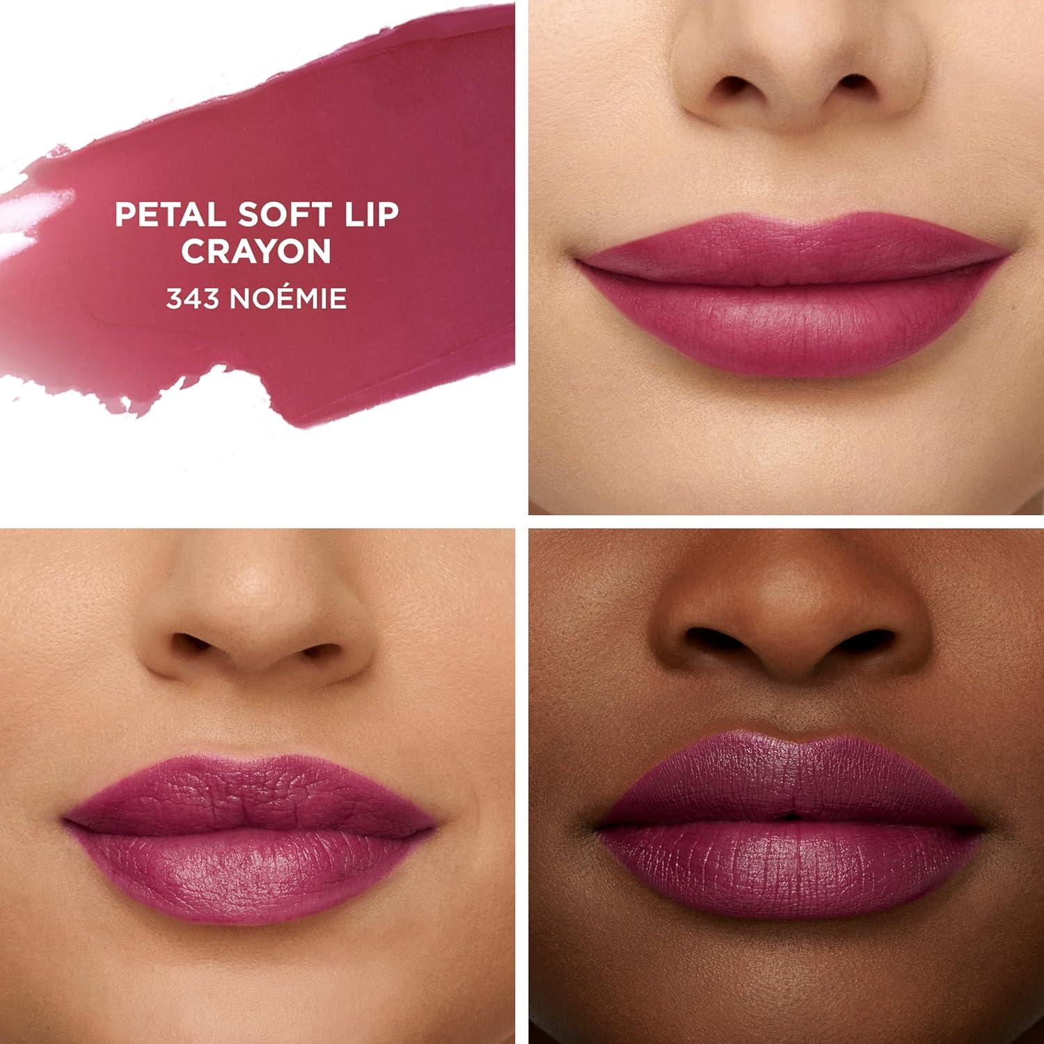 imageLaura Mercier Petal Soft Lipstick Crayon 24HR Lip Softening Hydration 12HR Sheer Matte Lip Color Comfortable Weightless Wear Diffused Blurred Effect Limited Edition Set343 Nomie  Mid Tone Plum