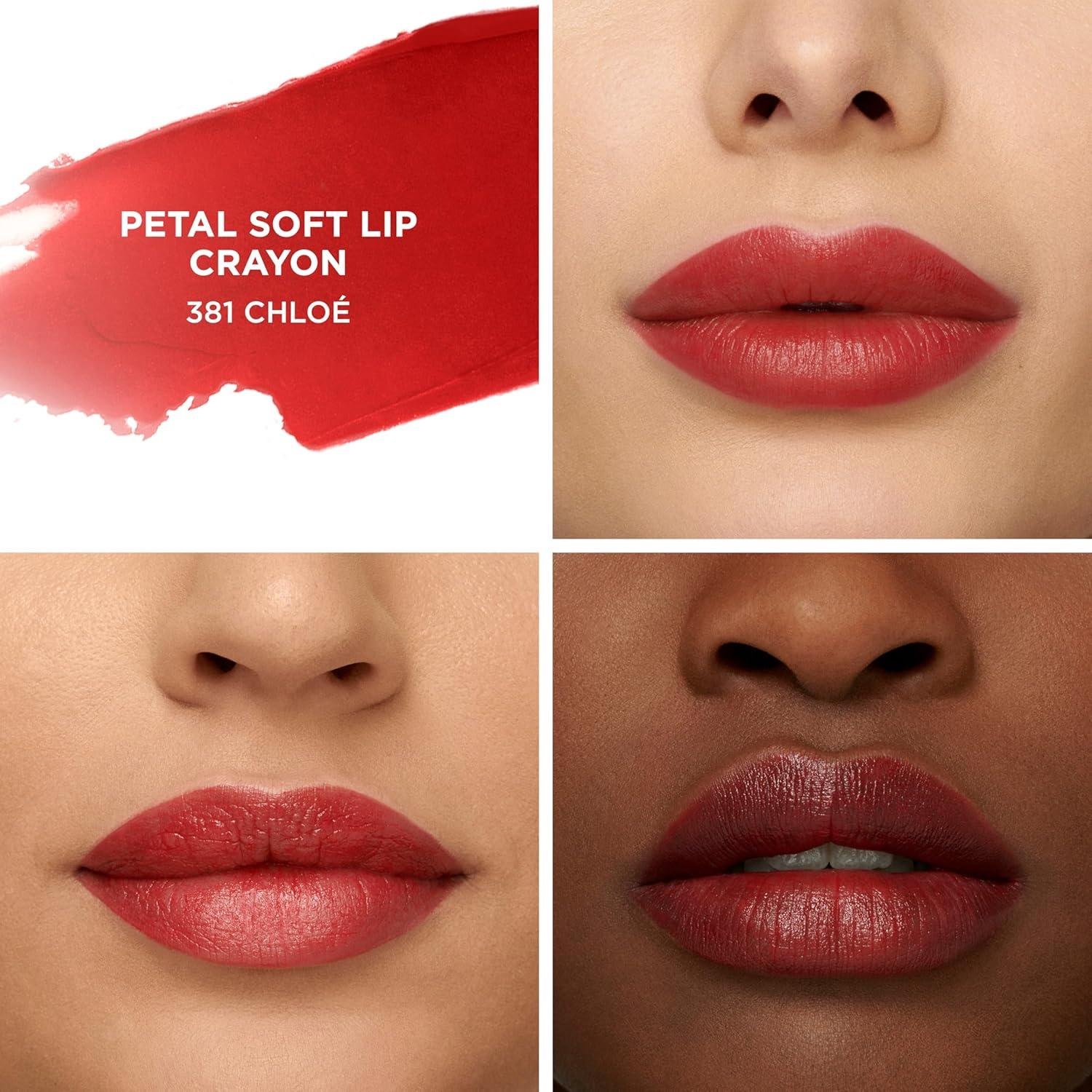 imageLaura Mercier Petal Soft Lipstick Crayon 24HR Lip Softening Hydration 12HR Sheer Matte Lip Color Comfortable Weightless Wear Diffused Blurred Effect Limited Edition Set381 Chlo  Warm Red