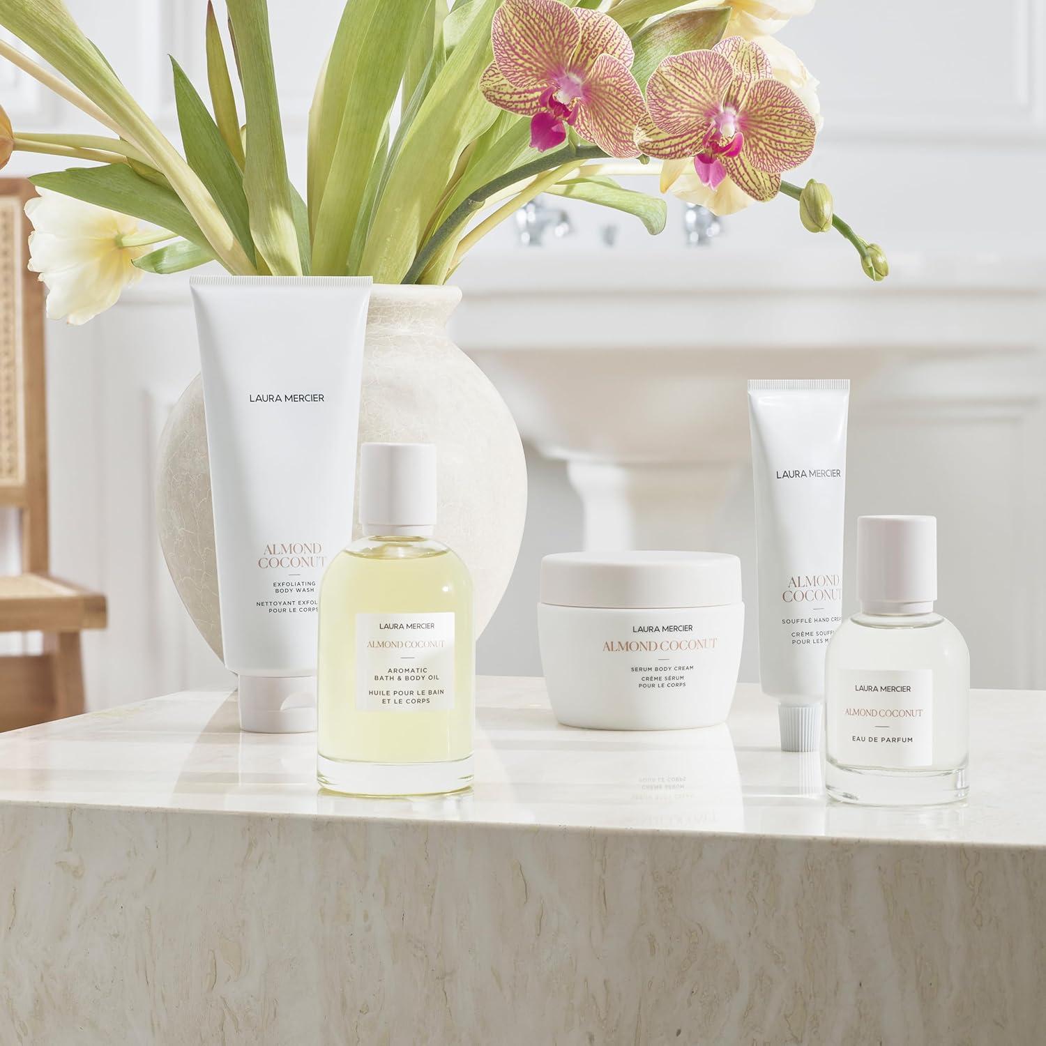 imageLaura Mercier Serum Body Cream Moisturizing SerumInfused 48HR Hydration Improves Skin Barrier Soothes Dry Skin Shea Butter and Squalane Intensely Nourishes Bath ampamp Body Set Holiday Gift SetAlmond Coconut