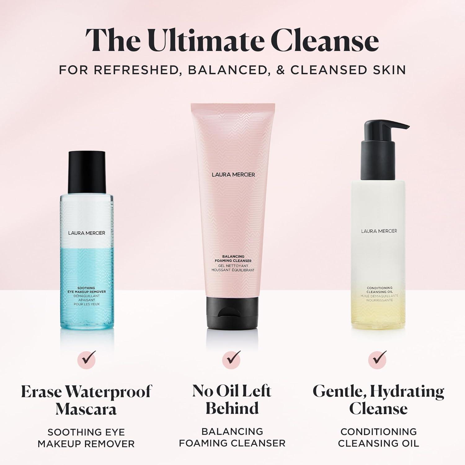 imageLaura Mercier Soothing Eye Makeup Remover WaterBased Cleanser with Gentle Yet Potent Oils Effectively Removes Waterproof Makeup Refreshing and Calming Ingredients